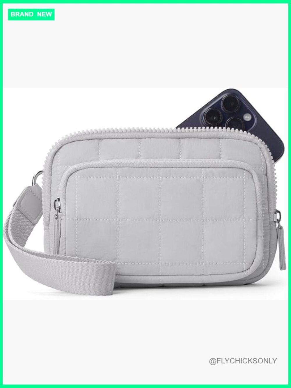 Nylon RFID Wristlet Wallet Small Crossbody Bag Card Holder